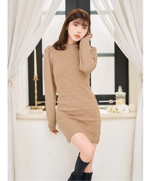 ブークレジャガードニットワンピース