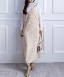 clear | フリンジ素材キャミワンピース ≪2022AW新作≫(ワンピース)