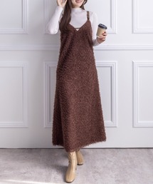 clear | フリンジ素材キャミワンピース ≪2022AW新作≫(ワンピース)