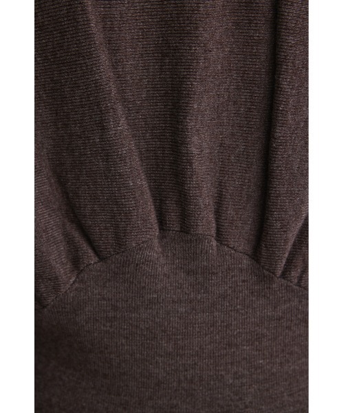STYLEMIXER（スタイルミキサー）の「ウエストギャザーニットワンピース（ワンピース・レディース・ブラウン/ブラック・SMALL/MEDIUM）」の19枚目の写真