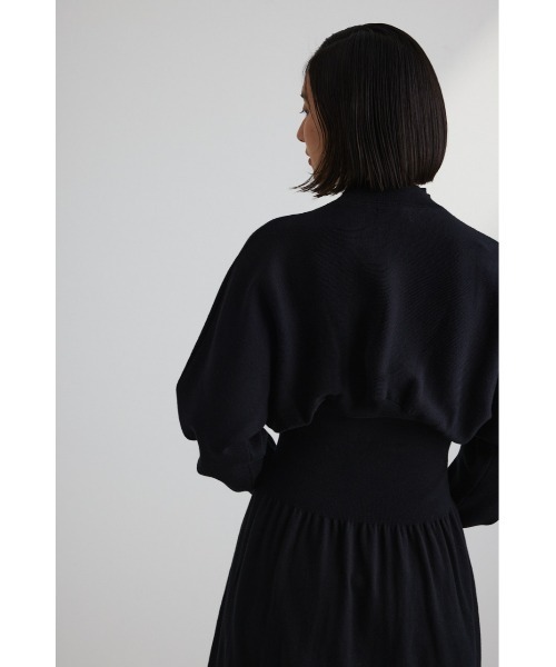 STYLEMIXER（スタイルミキサー）の「ウエストギャザーニットワンピース（ワンピース・レディース・ブラウン/ブラック・SMALL/MEDIUM）」の10枚目の写真