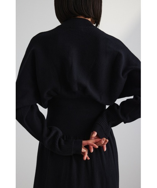 STYLEMIXER（スタイルミキサー）の「ウエストギャザーニットワンピース（ワンピース・レディース・ブラウン/ブラック・SMALL/MEDIUM）」の11枚目の写真