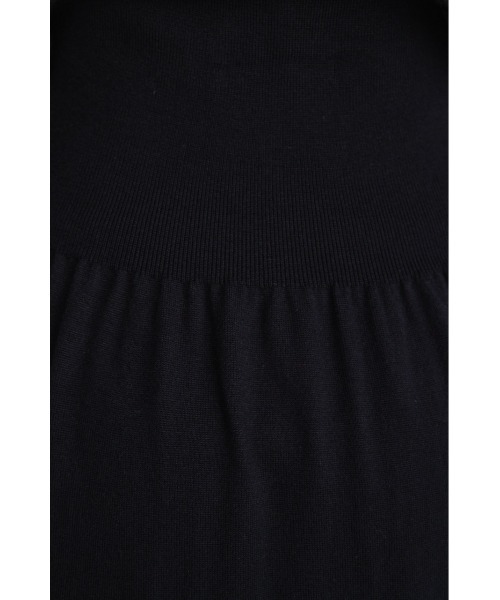 STYLEMIXER（スタイルミキサー）の「ウエストギャザーニットワンピース（ワンピース・レディース・ブラウン/ブラック・SMALL/MEDIUM）」の12枚目の写真