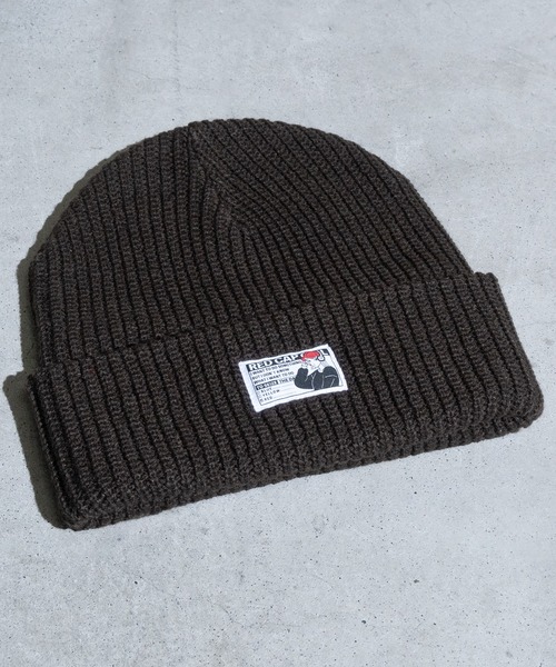 Red Cap Girl（レッドキャプガール）の「【a-r】〔Red Cap Girl/レッドキャップガール〕RCGタグ ローゲージニットキャップ（ニットキャップ/ビーニー・メンズ・ネイビー/ブラック/ワイン/ベージュ/ホワイト/グレー/マスタード/オレンジ/ブラウン・FREE）」の4枚目の写真