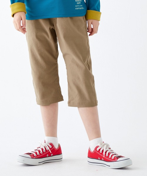 KRIFF MAYER Kid's Collection（クリフメイヤーキッズコレクション）の「伸びメッシュクロップド（その他パンツ・キッズ・ベージュ/チャコール/ネイビー/グリーン・120/130/140/150/160/170）」の3枚目の写真
