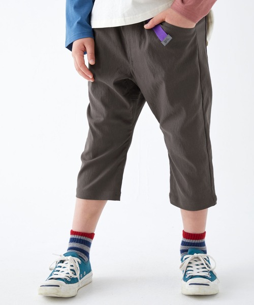 KRIFF MAYER Kid's Collection（クリフメイヤーキッズコレクション）の「伸びメッシュクロップド（その他パンツ・キッズ・ベージュ/チャコール/ネイビー/グリーン・120/130/140/150/160/170）」の2枚目の写真
