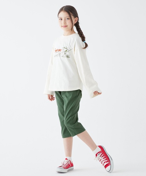KRIFF MAYER Kid's Collection（クリフメイヤーキッズコレクション）の「伸びメッシュクロップド（その他パンツ・キッズ・ベージュ/チャコール/ネイビー/グリーン・120/130/140/150/160/170）」の21枚目の写真