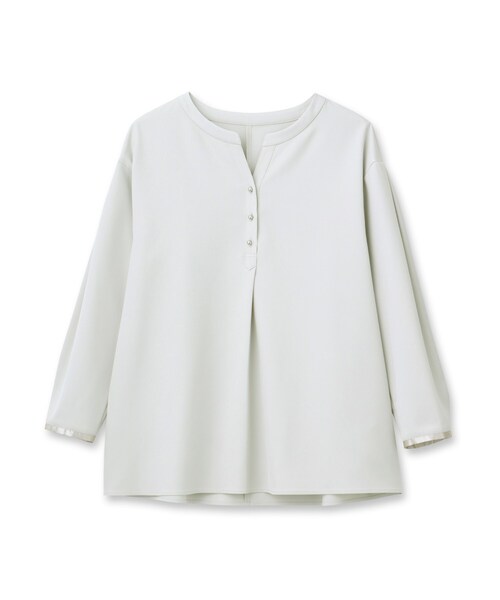 INDIVI(インディヴィ)の「◆【イージーケア/SETUP可能】Aラインプルオーバーブラウス(シャツ/ブラウス・レディース・ネイビー/アイボリー系5/ブラック・34/12/05/38/13/15 /03/17)」の4枚目の写真