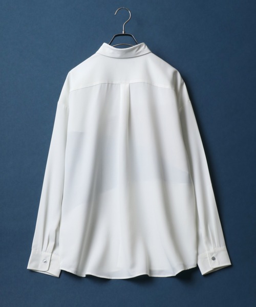 ANPAS(アンパス)の「Natural Stretch Color Switching Design Oversized Shirt/ナチュラルストレッチ 切り替え オーバーサイズ シャツ(シャツ/ブラウス・メンズ・ブラック系その他/ベージュ系その他2/ベージュ系その他/ブラック系その他2/ホワイト系その他/ブルー系その他・M/L)」の14枚目の写真
