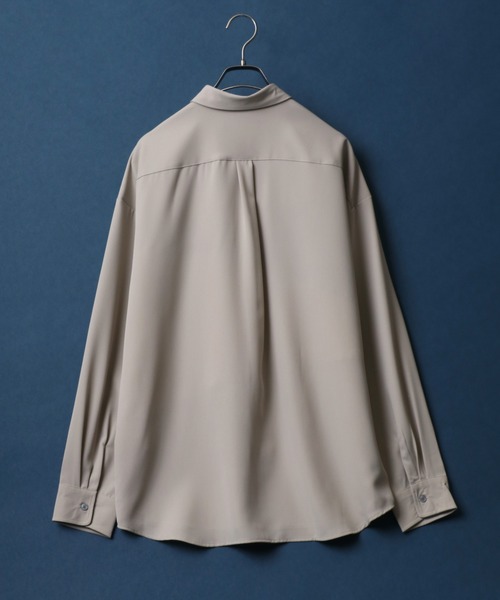 ANPAS(アンパス)の「Natural Stretch Color Switching Design Oversized Shirt/ナチュラルストレッチ 切り替え オーバーサイズ シャツ(シャツ/ブラウス・メンズ・ブラック系その他/ベージュ系その他2/ベージュ系その他/ブラック系その他2/ホワイト系その他/ブルー系その他・M/L)」の16枚目の写真