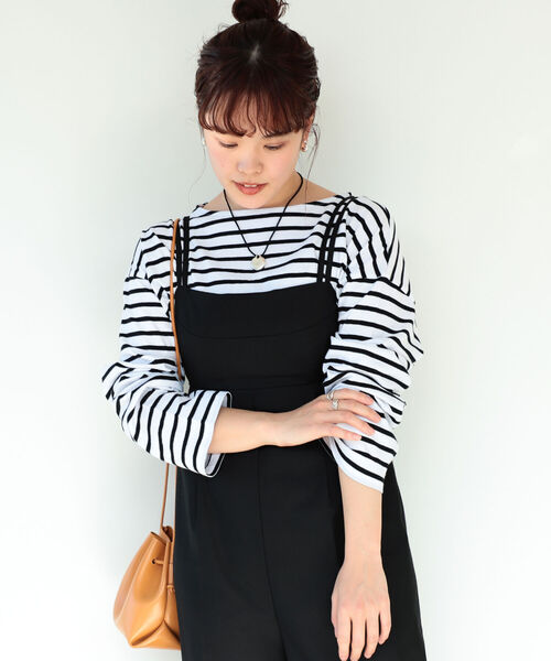 RayBEAMS/ボーダーロングスリーブワイドTシャツ