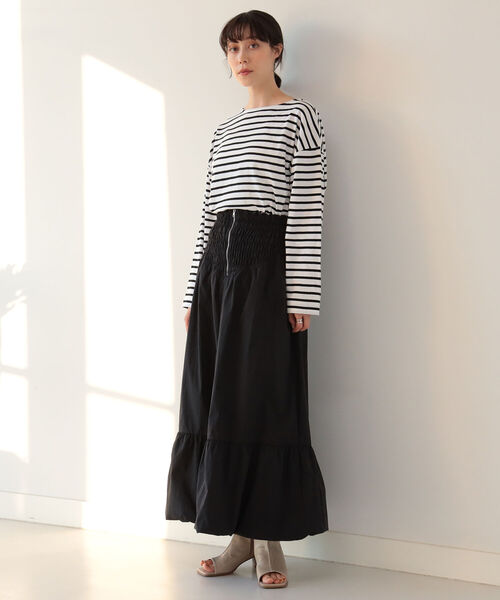 RayBEAMS/ボーダーロングスリーブワイドTシャツ