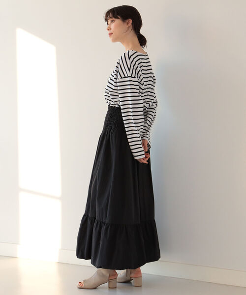 RayBEAMS/ボーダーロングスリーブワイドTシャツ