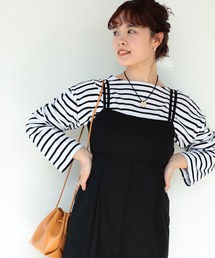 Ray BEAMS | Ray BEAMS / ボーダー ロングスリーブ ワイド Tシャツ(Tシャツ/カットソー)