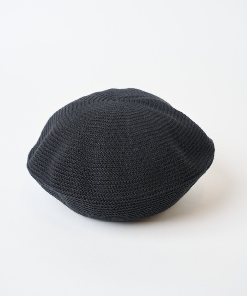 WEGO(ウィゴー)の「WEGO/コットンニットベレー(ハンチング/ベレー帽・レディース・ライトブラウン/ブラック・FREE)」の5枚目の写真