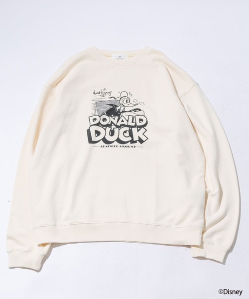 MICKEY MOUSE（ミッキーマウス）の「Disney100/ピグメントスウェット（スウェット・メンズ・チャコールグレー/パープル/オフホワイト/イエロー系その他・MEDIUM/LARGE）」の2枚目の写真