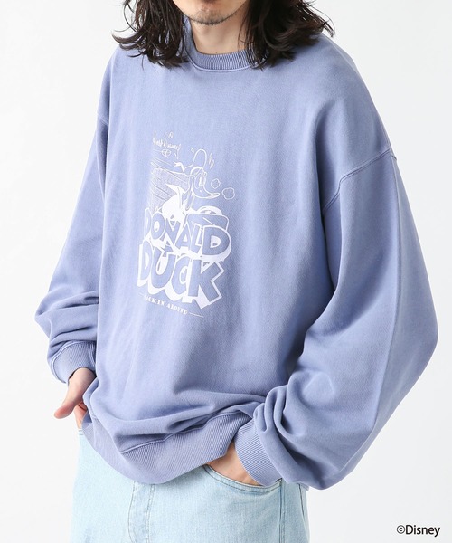 MICKEY MOUSE（ミッキーマウス）の「Disney100/ピグメントスウェット（スウェット・メンズ・チャコールグレー/パープル/オフホワイト/イエロー系その他・MEDIUM/LARGE）」の8枚目の写真