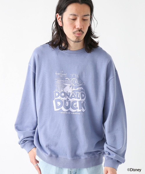 MICKEY MOUSE（ミッキーマウス）の「Disney100/ピグメントスウェット（スウェット・メンズ・チャコールグレー/パープル/オフホワイト/イエロー系その他・MEDIUM/LARGE）」の16枚目の写真