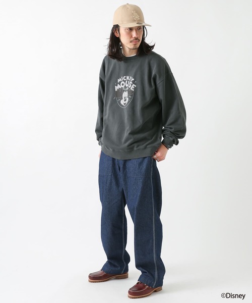 MICKEY MOUSE（ミッキーマウス）の「Disney100/ピグメントスウェット（スウェット・メンズ・チャコールグレー/パープル/オフホワイト/イエロー系その他・MEDIUM/LARGE）」の6枚目の写真