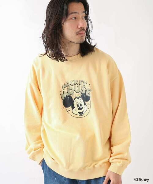 MICKEY MOUSE（ミッキーマウス）の「Disney100/ピグメントスウェット（スウェット・メンズ・チャコールグレー/パープル/オフホワイト/イエロー系その他・MEDIUM/LARGE）」の17枚目の写真