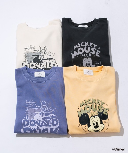 MICKEY MOUSE（ミッキーマウス）の「Disney100/ピグメントスウェット（スウェット・メンズ・チャコールグレー/パープル/オフホワイト/イエロー系その他・MEDIUM/LARGE）」の15枚目の写真