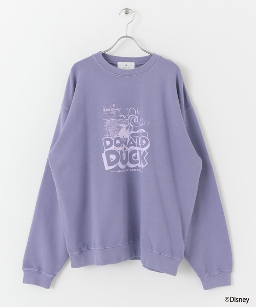 MICKEY MOUSE（ミッキーマウス）の「Disney100/ピグメントスウェット（スウェット・メンズ・チャコールグレー/パープル/オフホワイト/イエロー系その他・MEDIUM/LARGE）」の13枚目の写真