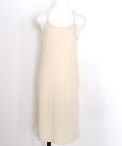 Pierrot（ピエロ）の「ペチコートワンピース　ミドル丈（インナーウェア/肌着・レディース・ブラック/オフホワイト/ベージュ・M/L）」の6枚目の写真