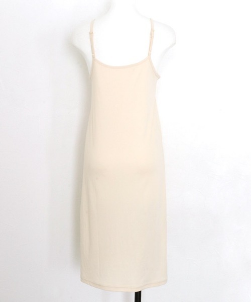 Pierrot（ピエロ）の「ペチコートワンピース　ミドル丈（インナーウェア/肌着・レディース・ブラック/オフホワイト/ベージュ・M/L）」の8枚目の写真