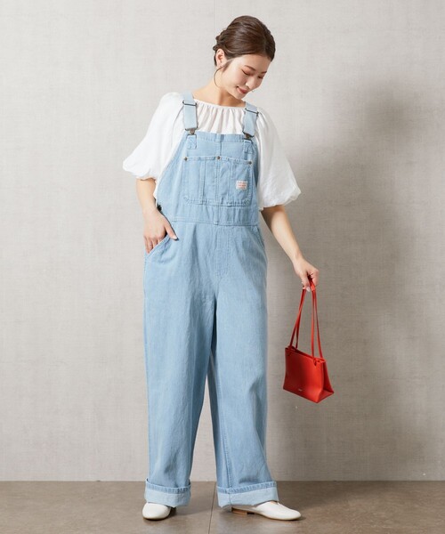 FREAK'S STORE(フリークスストア)の「【限定展開】PENNEYS × FREAK'S STORE/ペニーズ 別注オーバーオール(サロペット)(サロペット/オーバーオール・レディース・ナチュラル/ブラック/ベージュ/オリーブ/サックスブルー/ネイビー・フリ-)」の20枚目の写真