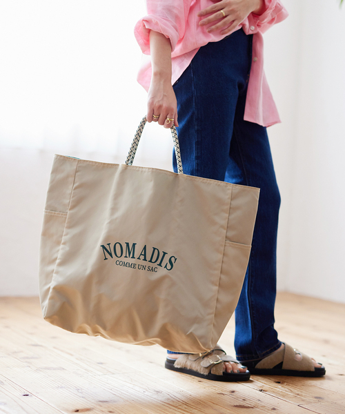 NOMADIS(ノマディス)の「【NOMADIS/ノマディス】 SAC2:トートバッグ(トートバッグ・レディース・ベージュ/ブルー・FREE)」の3枚目の写真