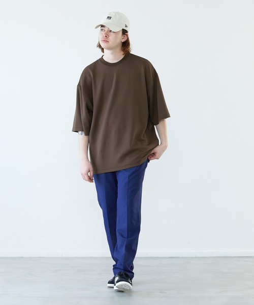 EMMA CLOTHES(エマクローズ)の「ドレープポンチ ルーズベーシックS/Sカットソー EMMA CLOTHES(Tシャツ/カットソー・メンズ・ホワイト/ライトグレー/ダークブラウン/ブラック/ライトイエロー・M/L)」の16枚目の写真