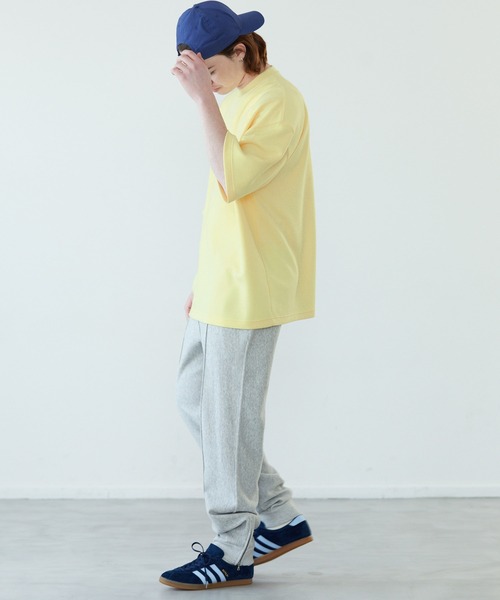 EMMA CLOTHES(エマクローズ)の「ドレープポンチ ルーズベーシックS/Sカットソー EMMA CLOTHES(Tシャツ/カットソー・メンズ・ホワイト/ライトグレー/ダークブラウン/ブラック/ライトイエロー・M/L)」の13枚目の写真