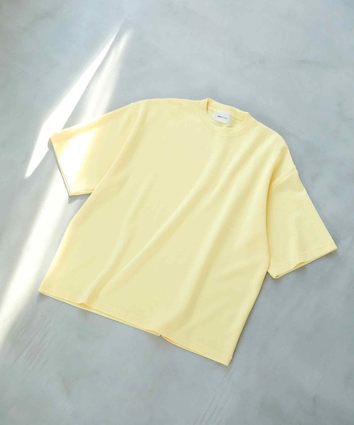 EMMA CLOTHES(エマクローズ)の「ドレープポンチ ルーズベーシックS/Sカットソー EMMA CLOTHES(Tシャツ/カットソー・メンズ・ホワイト/ライトグレー/ダークブラウン/ブラック/ライトイエロー・M/L)」の18枚目の写真