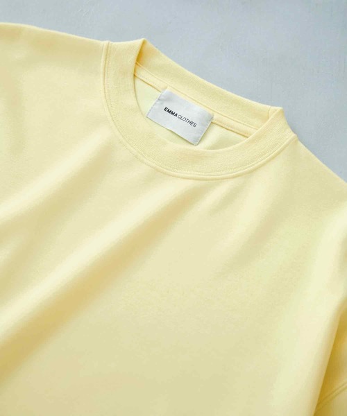 EMMA CLOTHES(エマクローズ)の「ドレープポンチ ルーズベーシックS/Sカットソー EMMA CLOTHES(Tシャツ/カットソー・メンズ・ホワイト/ライトグレー/ダークブラウン/ブラック/ライトイエロー・M/L)」の19枚目の写真