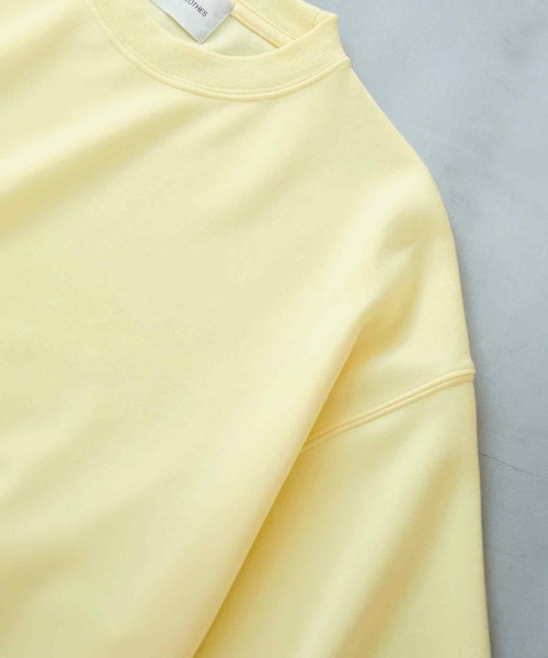 EMMA CLOTHES(エマクローズ)の「ドレープポンチ ルーズベーシックS/Sカットソー EMMA CLOTHES(Tシャツ/カットソー・メンズ・ホワイト/ライトグレー/ダークブラウン/ブラック/ライトイエロー・M/L)」の21枚目の写真