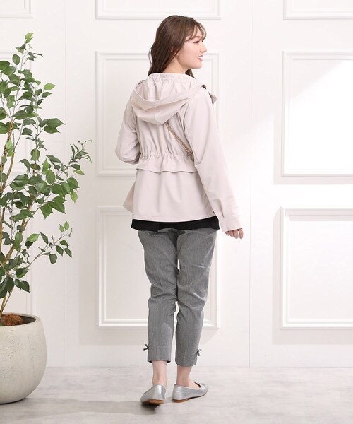 couture brooch（クチュールブローチ）の「◆【まろみcolorでフェミニンに決まる、愛されマンパ】ナイロンストレッチマウンテンパーカー（ブルゾン・レディース・ネイビー/ベビーピンク/ライトグレー・34/42/38/36/40）」の21枚目の写真