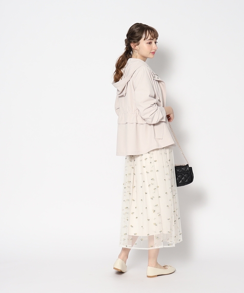 couture brooch（クチュールブローチ）の「◆【まろみcolorでフェミニンに決まる、愛されマンパ】ナイロンストレッチマウンテンパーカー（ブルゾン・レディース・ネイビー/ベビーピンク/ライトグレー・34/42/38/36/40）」の11枚目の写真