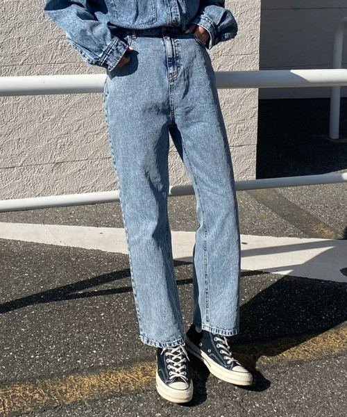 RODEO CROWNS WIDE BOWL(ロデオクラウンズワイドボウル)の「WASH カラーデニムパンツ(デニムパンツ・レディース・グリーン/ブルー/イエロー/ピンク・SMALL/MEDIUM)」の3枚目の写真