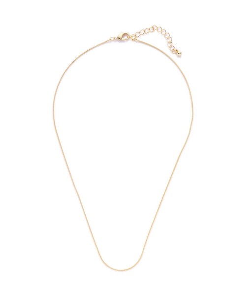 N.（N. Natural Beauty Basic）（エヌエヌナチュラルビューティーベーシック）の「スネークチェーンショートネックレス（ネックレス・レディース・シルバー/ゴールド・FREE）」の8枚目の写真