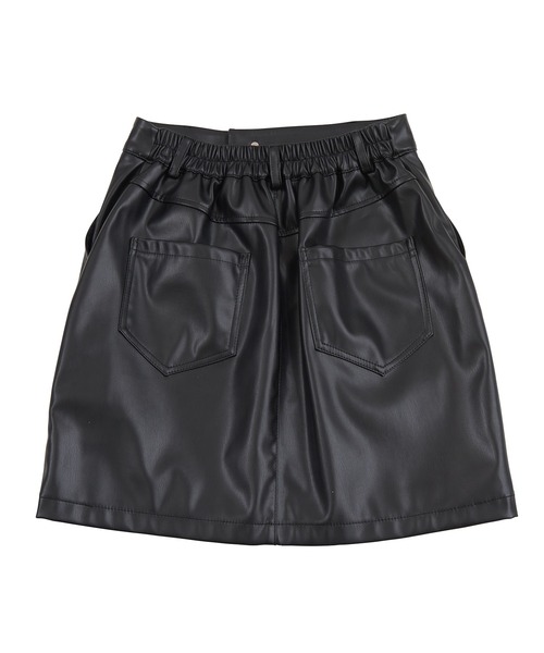 PUNYUS（プニュズ）の「合皮ミニスカート（スカート・レディース・ダークベージュ/オフホワイト/ブラック・1/2/3/4）」の7枚目の写真