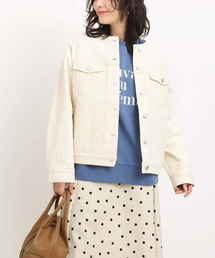 a.v.v | ノーカラーGジャン(デニムジャケット)