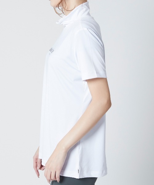 marie claire(マリ・クレール)の「【marie claire:マリ.クレール】レディースモックネックTシャツ ゴルフ(Tシャツ/カットソー・レディース・ホワイト・MEDIUM/LARGE/X-LARGE)」の5枚目の写真