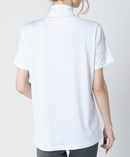 marie claire(マリ・クレール)の「【marie claire:マリ.クレール】レディースモックネックTシャツ ゴルフ(Tシャツ/カットソー・レディース・ホワイト・MEDIUM/LARGE/X-LARGE)」の6枚目の写真