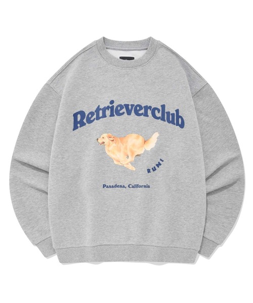 ALAND(エーランド)の「【UNISEX】Retriever Club/RUNNINGクルーネック(ウラケ) 2197651(スウェット・レディース・ライトグレー/ネイビー/グレー・LARGE/SMALL/MEDIUM)」の2枚目の写真