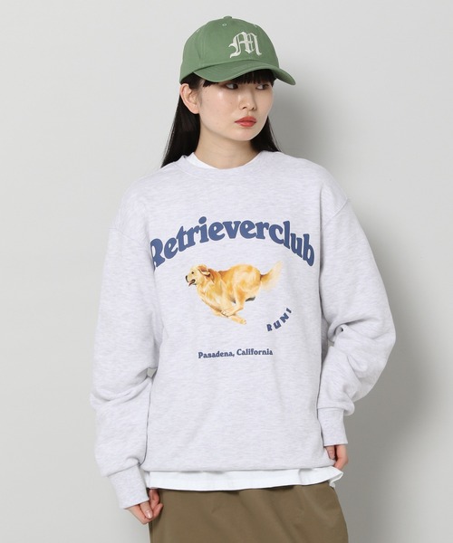 ALAND(エーランド)の「【UNISEX】Retriever Club/RUNNINGクルーネック(ウラケ) 2197651(スウェット・レディース・ライトグレー/ネイビー/グレー・LARGE/SMALL/MEDIUM)」の19枚目の写真