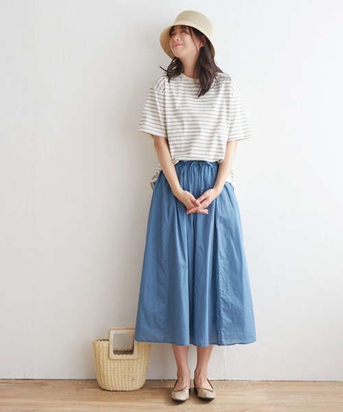 ikka（イッカ）の「コットンボリュームスカーチョ（その他パンツ・レディース・チャコールグレー/オレンジ/イエロー/ダークグリーン/ブルー・S/M/L）」の6枚目の写真