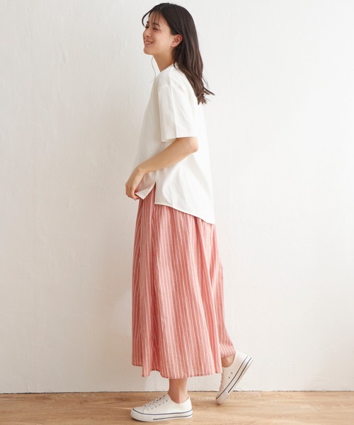 ikka（イッカ）の「コットンボリュームスカーチョ（その他パンツ・レディース・チャコールグレー/オレンジ/イエロー/ダークグリーン/ブルー・S/M/L）」の18枚目の写真