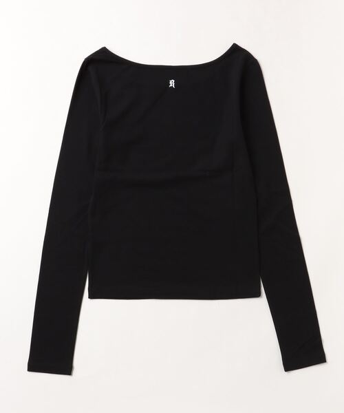 runningHIGH(ランニングハイ)の「【runningHIGH】 LETTERING SLIM L/S TEE / 【ランニングハイ】レタリングロゴプリント長袖Tシャツ(Tシャツ/カットソー・レディース・ブラック/ホワイト/グレー/チャコールグレー/ブラウン/ライトパープル・ONE SIZE)」の19枚目の写真