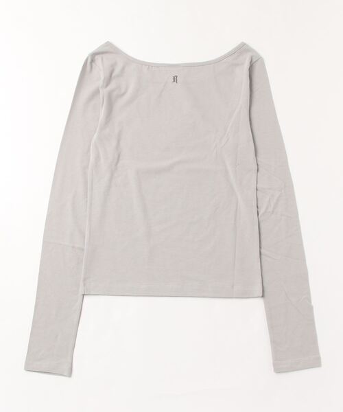 runningHIGH(ランニングハイ)の「【runningHIGH】 LETTERING SLIM L/S TEE / 【ランニングハイ】レタリングロゴプリント長袖Tシャツ(Tシャツ/カットソー・レディース・ブラック/ホワイト/グレー/チャコールグレー/ブラウン/ライトパープル・ONE SIZE)」の21枚目の写真
