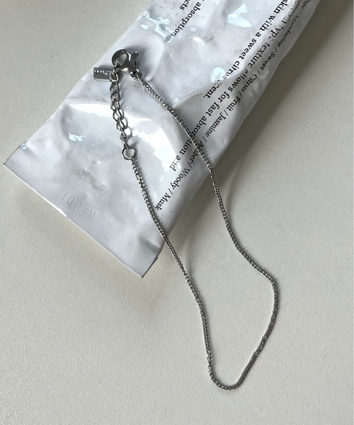 prose verse（プロズヴェール）の「〈サージカルステンレス〉華奢チェーンブレスレット（ブレスレット・レディース・ゴールド/シルバー・ﾌﾘ-）」の5枚目の写真